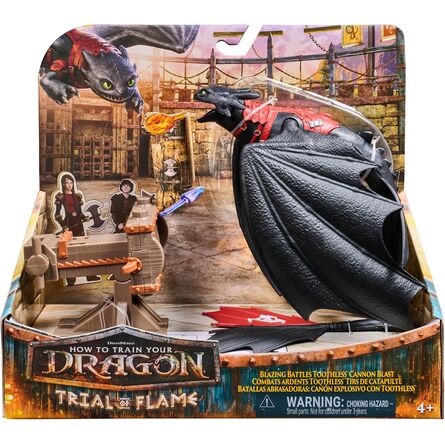 Spin Master How to Train Your Dragon: Trial of Flame - Blazing Battles Toothless Cannon Blast Playset (20156294)