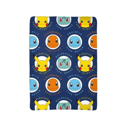 Κουβέρτα Pokemon Starters Coral Fleece Blanket