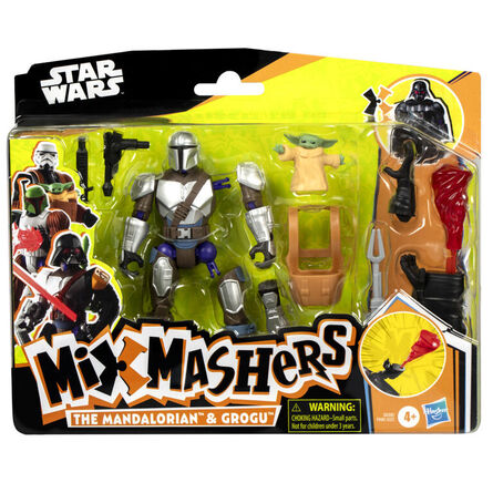Φιγούρα Δράσης Hasbro Disney Mixmashers: Star Wars - The Mandalorian & Grogu Deluxe Figures (G0300)