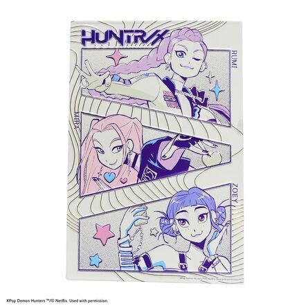 K-Pop Demon Hunters  Rumi Mira Zoe Embossed Aluminum Poster