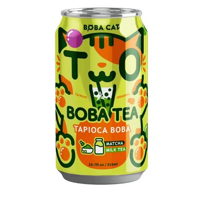 Boba Tea Tapioca Matcha Bobacat