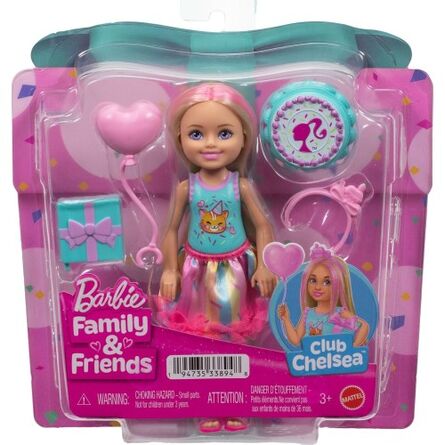 Mattel Barbie: Family &amp; Friends - Club Chelsea Happy Birthday Doll (JJB37)