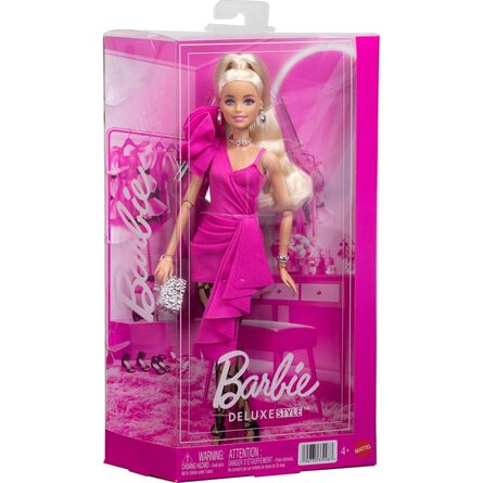 Κούκλα Mattel Barbie: Deluxe Style - Barbie with Fuchsia Evening Dress (JJN73)