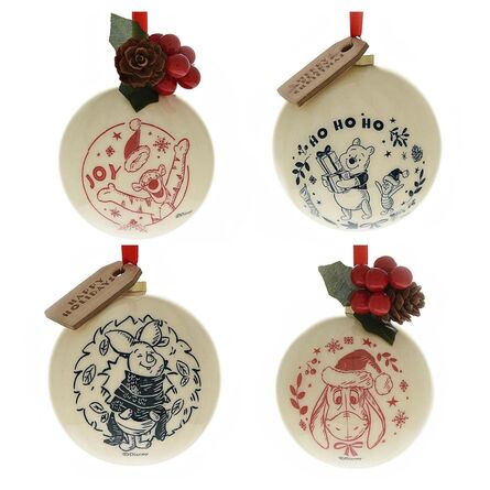 Disney Winnie the Pooh Set of 4 Winnie the Pooh Baubles