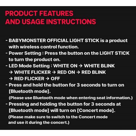 K-Pop: Babymonster - Light Stick