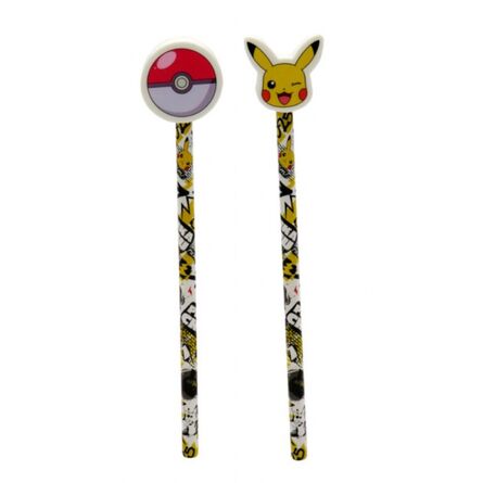 Μολύβι Pokemon Pikachu & Pokeball With Eraser Topper (Τυχαία Επιλογή/ 1pcs)