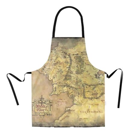 Ποδιά Μαγειρικής Lord of the Rings The Middle Earth Map