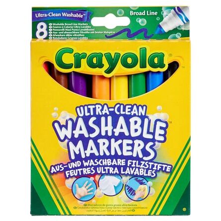 58-8328G Crayola 8 Χονδροί Πλενόμενοι Μαρκαδόροι