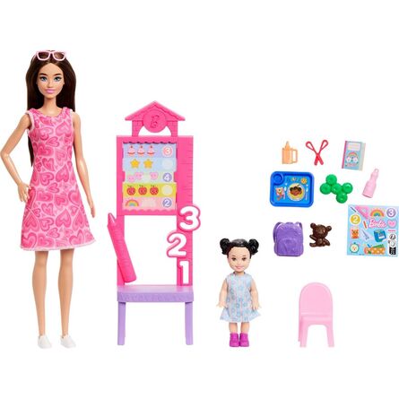 Κούκλα Mattel Barbie: You Can Be Anything - Teacher with Kid Doll (JMK16)