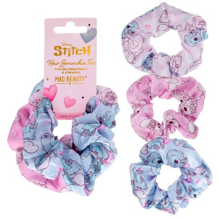Disney Stitch I heart Scrunchie Trio