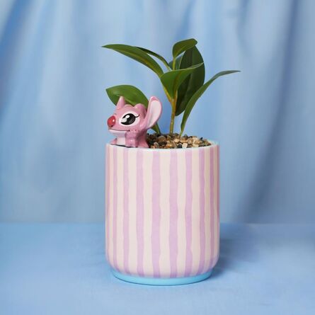 Γλαστράκι Disney Stitch Planter with 3D Angel & Faux Plant