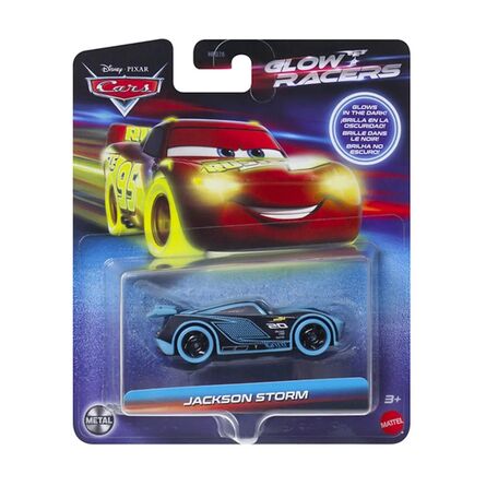 Αυτοκινητάκι Mattel Disney Cars: Glow Racers - Jackson Storm Vehicle (HPG82)