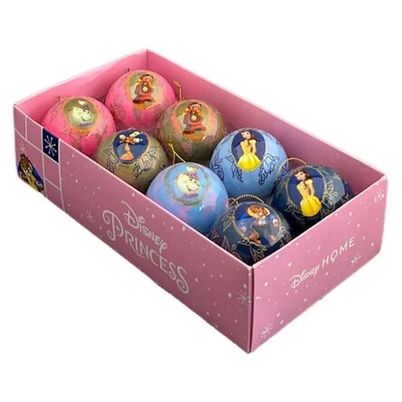 Disney Beauty and The Beast 8 PCS Baubles