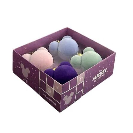 Χριστουγεννιάτικες Μπάλες Disney Colored Velvet Christmas Balls Minnie Mouse Ears