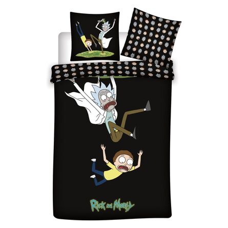 Σετ Παπλωματοθήκης Μονό Rick and Morty