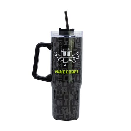 Ποτήρι με Καλαμάκι Minecraft Squared Pattern XL Insulated Stainless Steel Rambler Mug