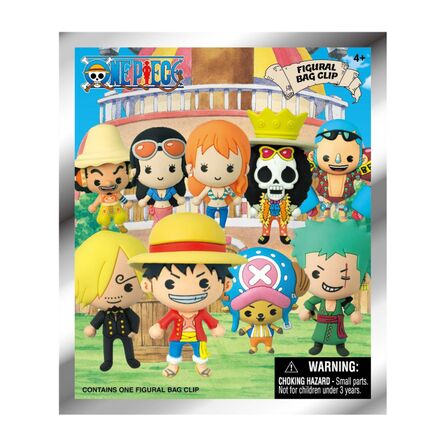 One Piece 3D Foam Bag Clips Figures (1pc) Random