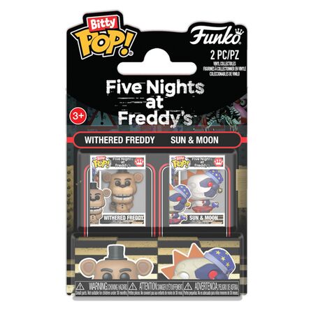 Funko Bitty Pop! 2-Pack: Five Nights at Freddy's -Withered Freddy & Sun&Moon