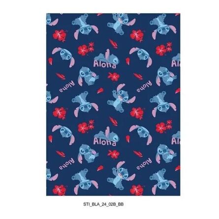 Κουβέρτα Disney Blanket Flanel Stitch Aloha