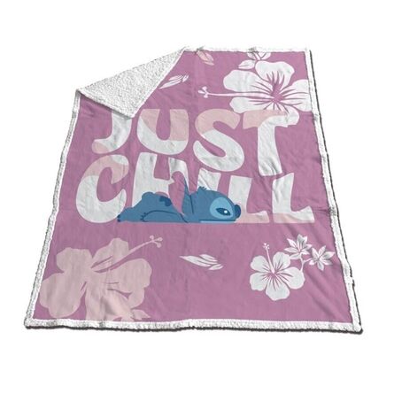 Κουβέρτα Disney Lilo And Stitch Just Chill Sherpa Blanket