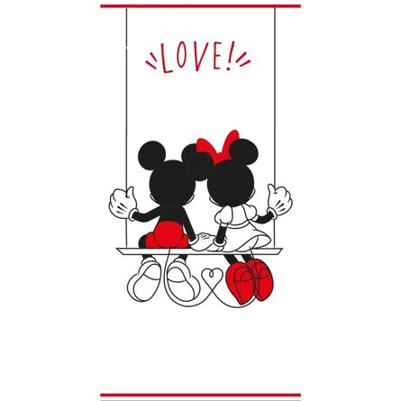 Πετσέτα Θαλάσσης Disney Mickey & Minnie "Love"  Beach Towel