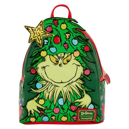 Τσάντα Πλάτης Loungefly Dr. Seuss Grinch Holiday Mini Backpack