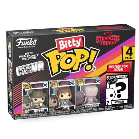 Φιγούρα Funko Bitty Pop! 4-Pack: Stranger Things - Hopper, Joyce, Demogorgon (Closed Face) & Mystery