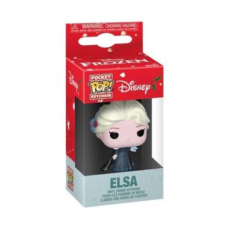 Μπρελόκ Funko Pocket Pop! Disney: Princess Holiday - Elsa Vinyl Figure Keychain