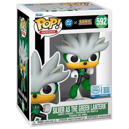 Φιγούρα Funko Pop! DC: Justice League x Sonic - Silver as Green Lantern