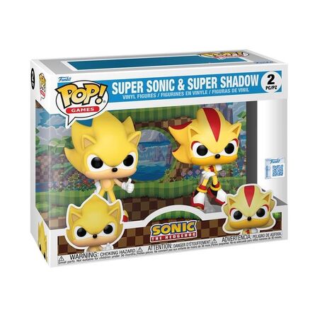 Φιγούρα Funko Pop! Sonic The Hedgehog -Super Sonic & Shadow (Flocked) (Special Edition) 2-Pack