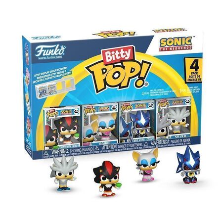 Φιγούρες Funko Bitty Pop! 4-Pack: Sonic The Hedgehog -Shadow with Emerald, Rouge, Neo Metal Sonic