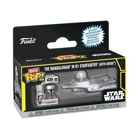 Φιγούρα Funko Bitty Pop! Rides: Star Wars - TheMandalorian in N1 Starfighter (with Grogu)