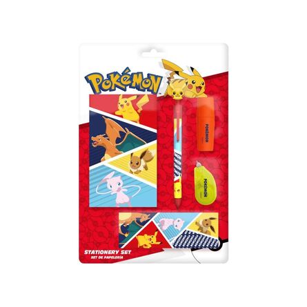 Σετ Γραφικής Ύλης Με Σημειωματάριο Pokemon  (5pc)