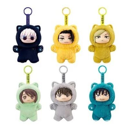 Λούτρινο Μπρελόκ Jujutsu Kiasen Cat Ear Plush Keychain Blind Box 1τμχ Τυχαία Επιλογή