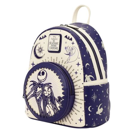Loungefly Jack Skellington & Sally Night Sky  Mini Backpack