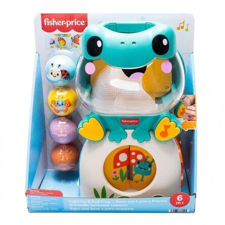 Βρεφικό Παιχνίδι Fisher Price: Frog Ball Pop Toy with Sounds & Lights (JLB96)