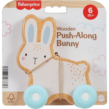 Fisher-Price®: Wooden Push-Along Bunny (JDM52)