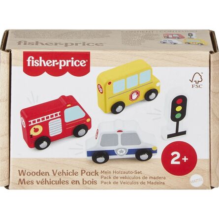 Fisher Price® : Ξύλινα Οχήματα (JCY32)