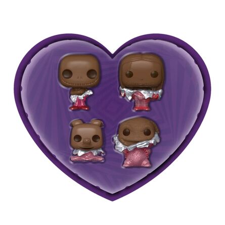 Φιγούρες Funko Pocket Pop! Nightmare Before Christmas Keychains 4 Pack- Valentine(Chocolate)