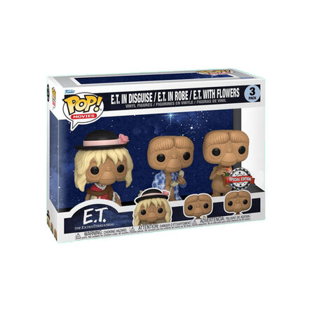 Φιγούρα Funko Pop! E.T. The Extra-Terrestrial - E.T. in Disguise / E.T. in Robe / E.T. with Flowers (Special Edition) 3-Pack