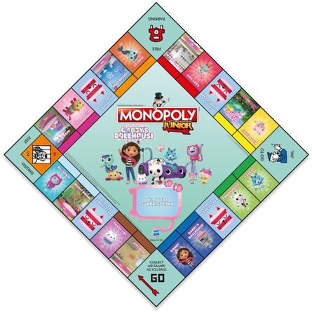 Επιτραπέζιο Παιχνίδι Winning Moves Monopoly Junior: Gabby's Dollhouse (Ελληνική Γλώσσα) (WM04157)