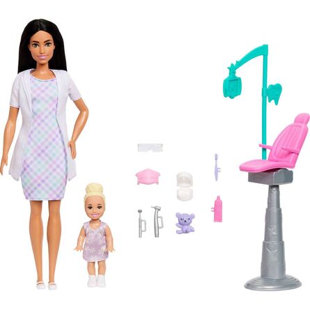 Mattel Barbie: You Can Be Anything - Dentist with Kid Doll (JMK15)