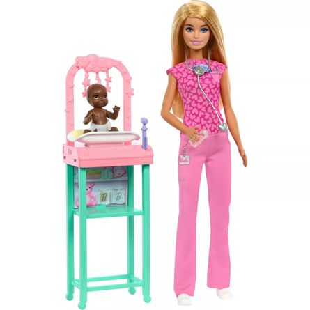 Mattel Barbie: You Can Be Anything - Baby Doctor Doll with Blonde Hair (JCR72)