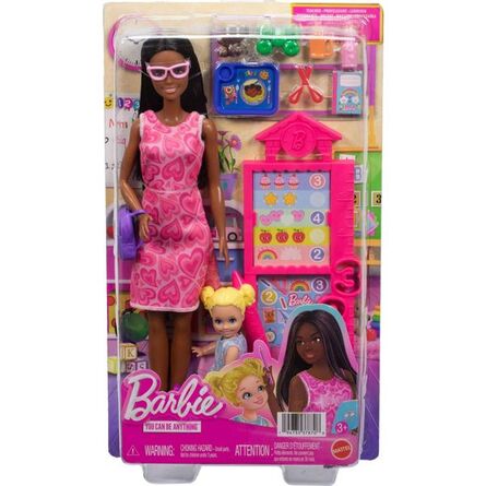 Κούκλα Mattel Barbie: You Can Be Anything - Teacher with Kid Doll (JMK17)