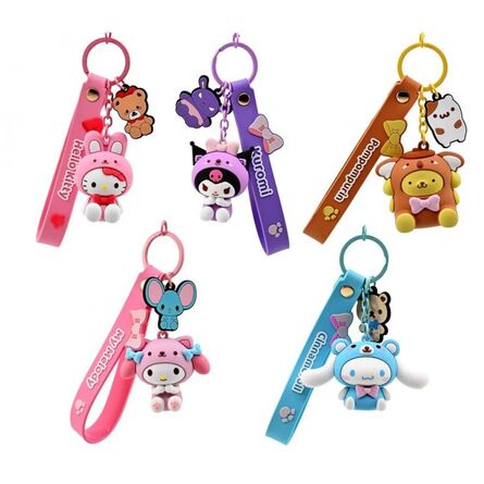 Μπρελόκ Hello Kitty and Friends Animal Series with Hand Strap (Τυχαία Επιλογή)