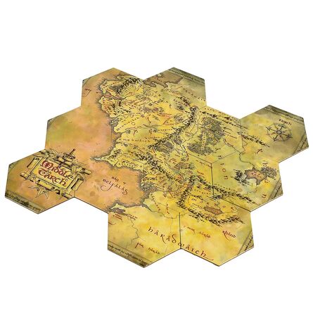 Lord of the Rings: Middle Earth Hex Map Coasters