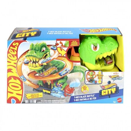 Mattel Hot Wheels City: T-Rex Πυροσβεστικός Σταθμός (JBM73)