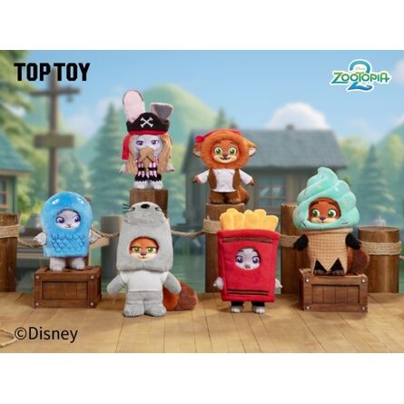 Λούτρινο Μπρελόκ Disney Zootopia Nick & Judy Best Undercove Series Plush Keychain Blind Box(1pc) 1τμχ Τυχαία Επιλογή
