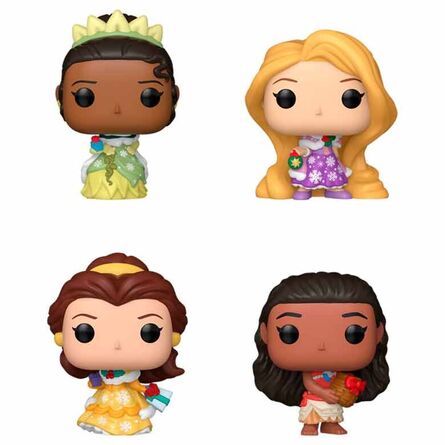 Φιγούρα Funko Pocket Pop! Capsule: Princess Holiday -Moana, Belle, Tiana, Rapunzel 1τμχ Τυχαία Επιλογή