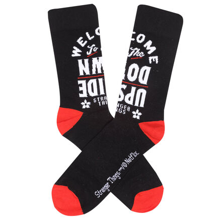 Stranger Things Upside Down Black Color Socks